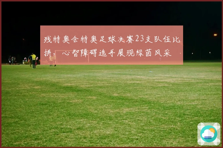 残特奥会特奥足球决赛23支队伍比拼，心智障碍选手展现绿茵风采